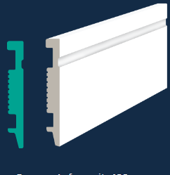 S-101 Shadowline Polymer Skirting 100mm x 2,7m