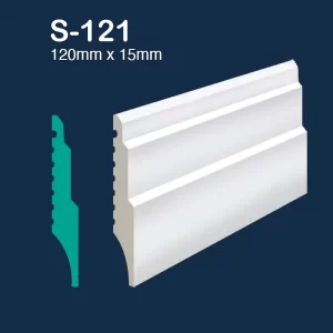 S-121 3Step Polymer Skirting 120mm x 2,7m