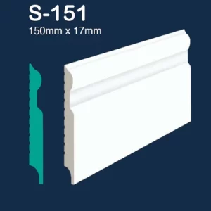 S-151 Mega Polymer Skirting 150mm x 2,7m