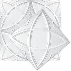 2000 Natural - Polystyrene Ceiling Tiles 8pk 500x500mm 2m2