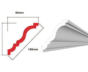 EPS – Alina 140mm Cornice 2m