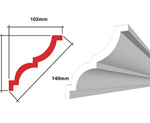 EPS – AT 140mm Cornice 2m