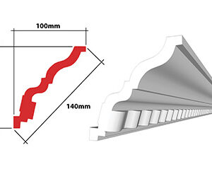 EPS – Poseidon 140mm Cornice 2m