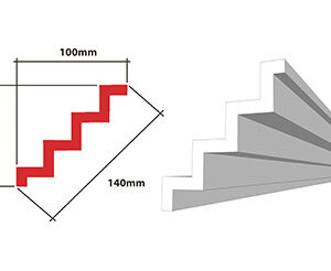 EPS – 3Step 140mm Cornice 2m