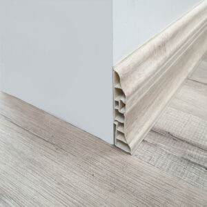 Moderna 95mm x 2.5m PVC Skirting Creamy 95mm x 2.5m