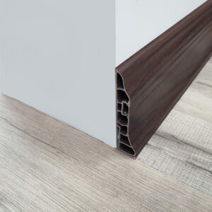 Moderna 95mm x 2.5m PVC Skirting Mahogany
