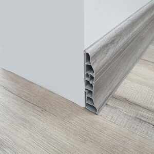 Moderna 95mm x 2.5m PVC Skirting Highveld Grey
