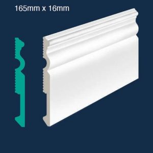 S165 Polymer Skirting – 2.7m x 165mm