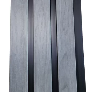 Grey SlimLux40 Polymer Wall cladding 2.4m x 163mm x 10mm
