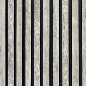 Greywood Black Slat Wall– 2.4m x 122mm x 12mm